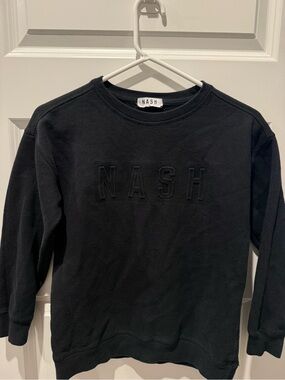 Kids Black Nash Crewneck Sweatshirt - Classic Everyday Pullover